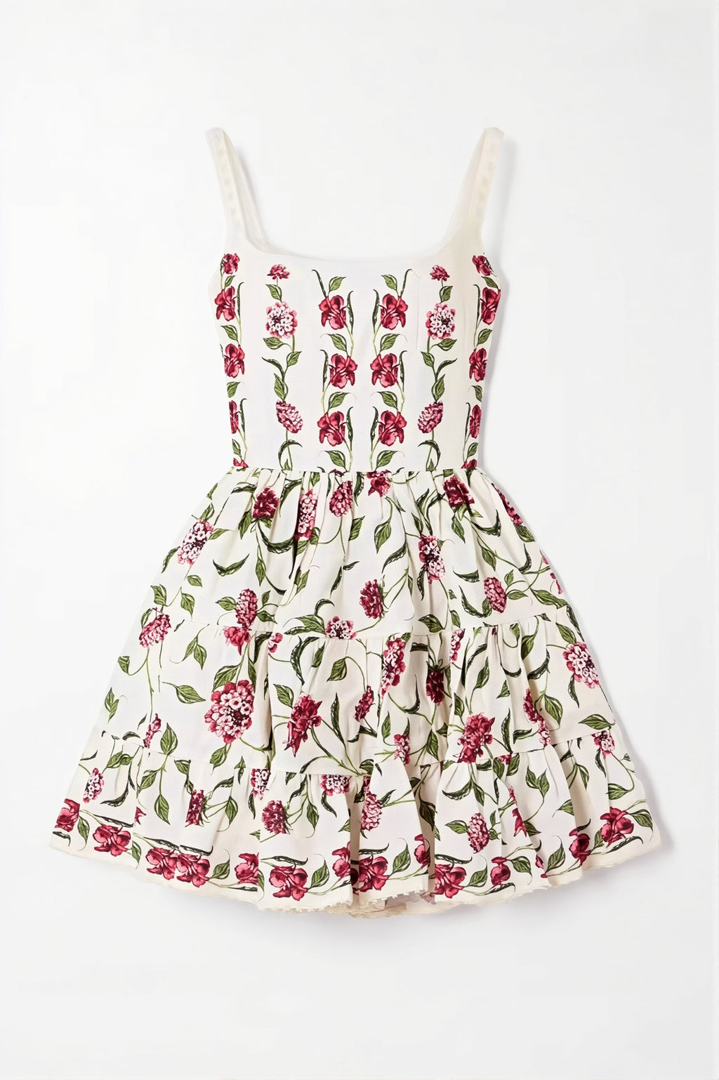 Lace Floral Cami A Line Boho Dress image 4