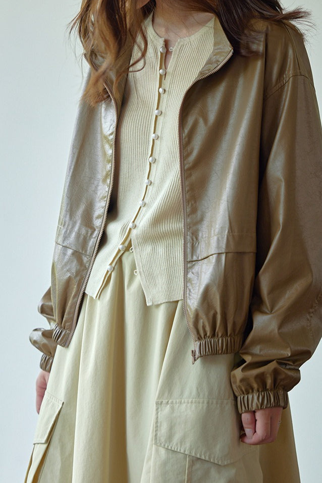 Sleek Wool Knit Cardigan image 7