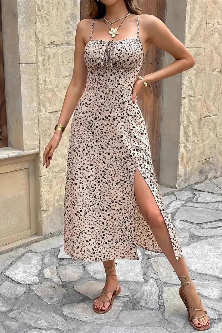 Floral Print Spaghetti Strap Maxi Dress image 2