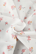 Floral Print Slim Fit V-neck Ruffled Blouse image 4