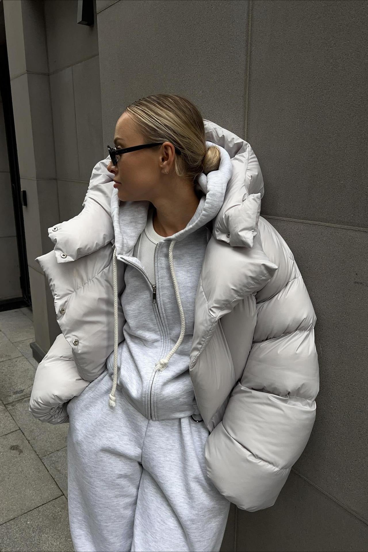 Short Hooded Puffer Jacket image 1