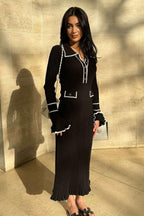 Knit Bodycon Elegant Maxi Dress image 5