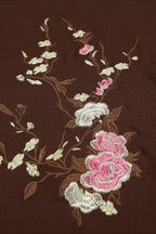 Vintage Floral Embroidery Tie Waist V Neck T-shirt image 6