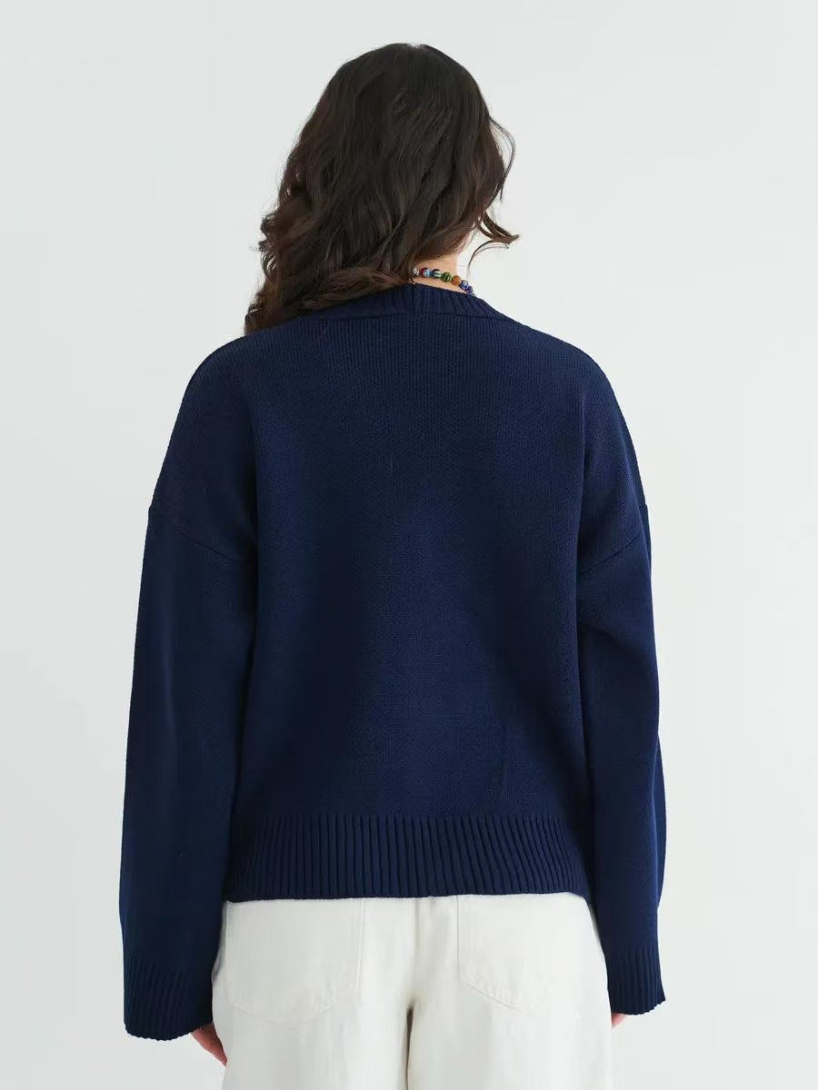 V-Neck Pocket Knit Cardigan image 18