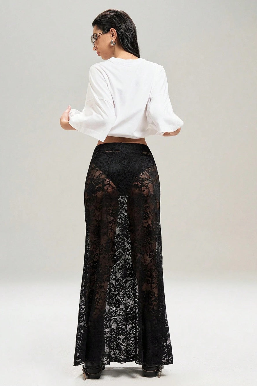 Lace High-Waist Skirt image 4