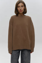 Loose Fit Crew Neck Knit Sweater image 2