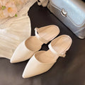 Amelie Flat Sandals detail view styled for Avrienne