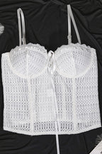 Lace Boned Underwire Sexy Cami Top image 3