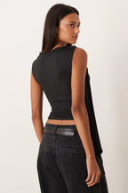Minimal Asymmetrical Cropped Tank Top image 3