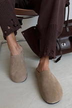 Solid Distressed Knit Crew Neck Sweater Two Piece Set image 17