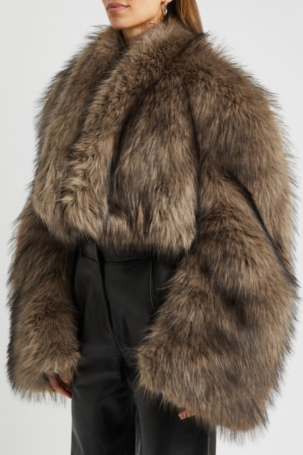 Vintage Faux Fur Short Coat image 3