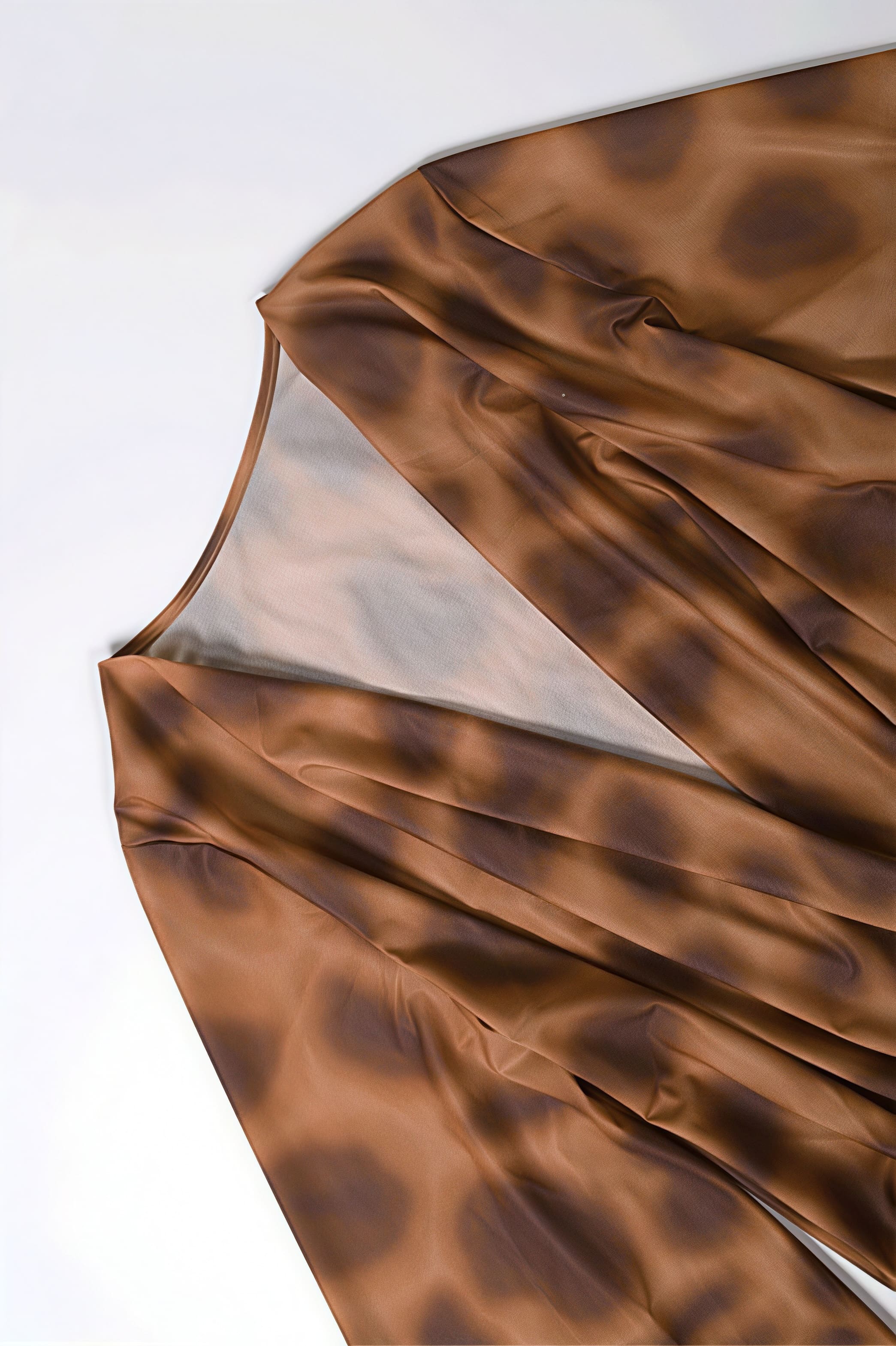 Asymmetrical Cowl Neck Leopard Print Mini Dress image 5