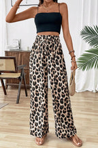 Sexy Leopard Print Baggy Straight Pants image 3