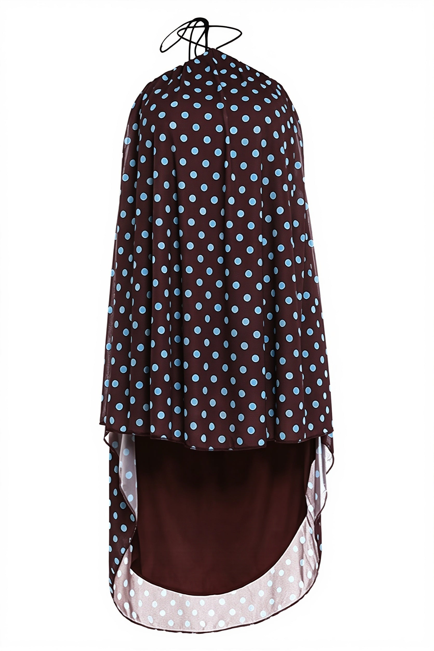Tube Polka Dot Halter Cutout Back Mini Dress image 6