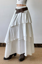 Asymmetrical A-Line Maxi Skirt image 3