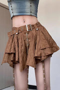 Wasteland Vintage Belt Asymmetrical Mini Skirt image 1