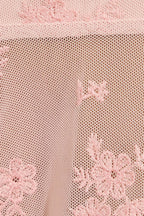 Sheer Jacquard Mesh Slit Cami Top image 5
