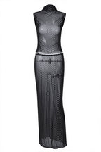 Polka Dot Sleeveless Top High Waist Maxi Skirt Sets image 4