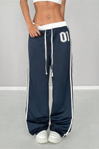 Trendy Number Print Loose Pants image 1