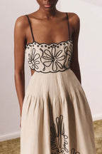Printed Wide Hem Maxi Boho Dress image 1