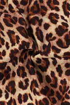 Leopard Print Halter Backless Bodycon Maxi Dress image 6