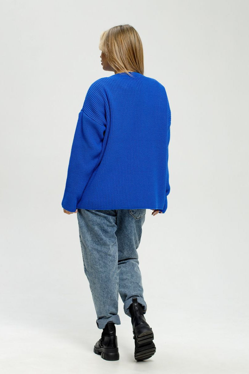 Loose Fit Crew Neck Knit Sweater image 5