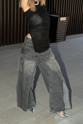 Vintage Washed Deconstructed Jeans image 4