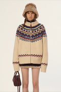 Vintage Fair Isle Knit Sweater image 1