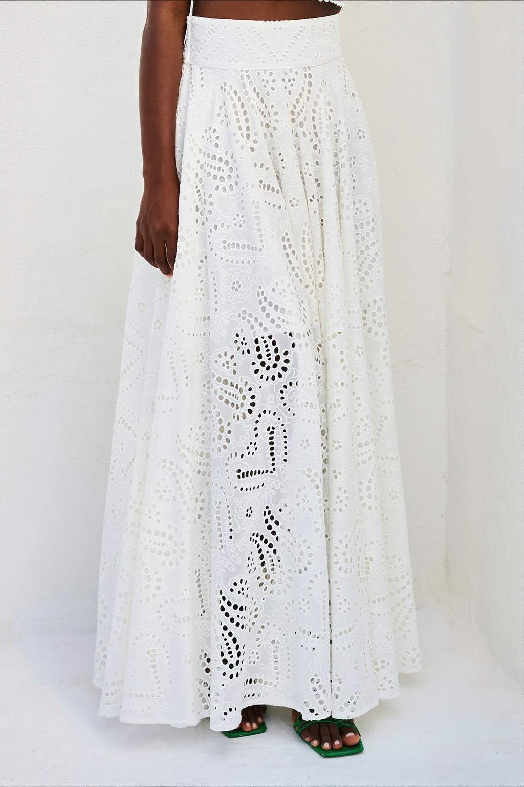 Hollow Out Pocket Vacation Maxi Skirt Set image 5