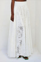 Hollow Out Pocket Vacation Maxi Skirt Set image 5