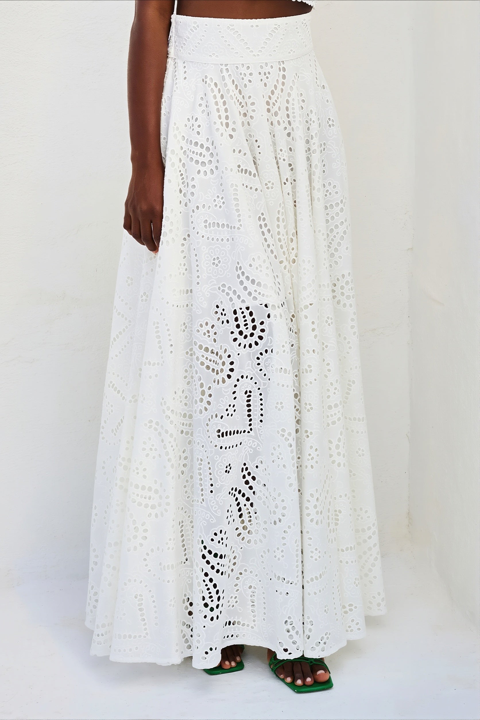 Hollow Out Pocket Vacation Maxi Skirt Set image 5