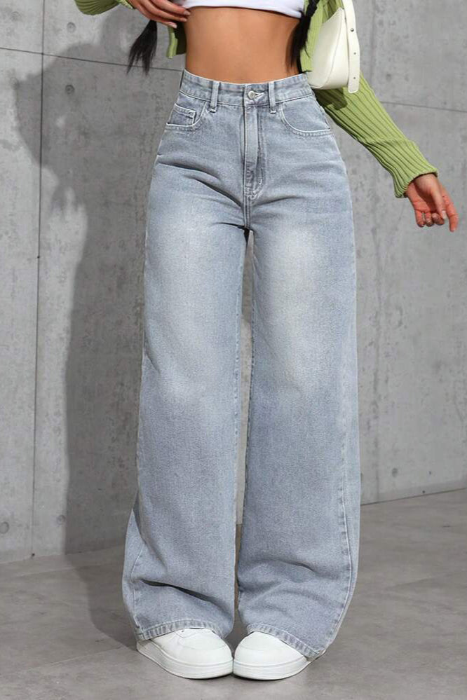 High Waist Loose Straight Jean image 2
