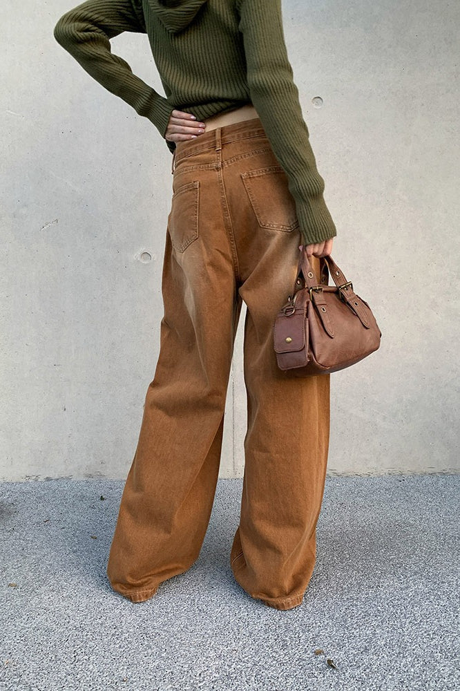 Vintage American Loose Wide Leg Casual Jeans image 2