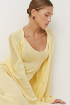 Solid V Neck Cotton Knit Bodycon Two Piece Set image 23