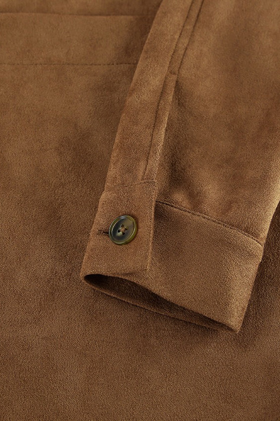 Fashionable Brown Suede Jacket image 5