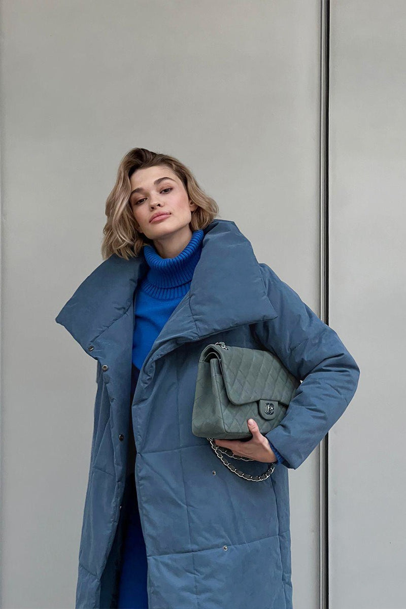 Long Stand Collar Puffer Jacket image 14
