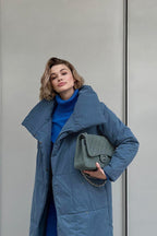 Long Stand Collar Puffer Jacket image 14