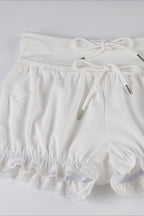 Low Waist Tie Plaid Print Tulip Shorts image 4