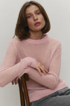 Mohair Round Neck Knit Top image 7