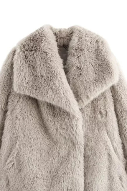 Thickened Faux Fur Winter Coat image 6