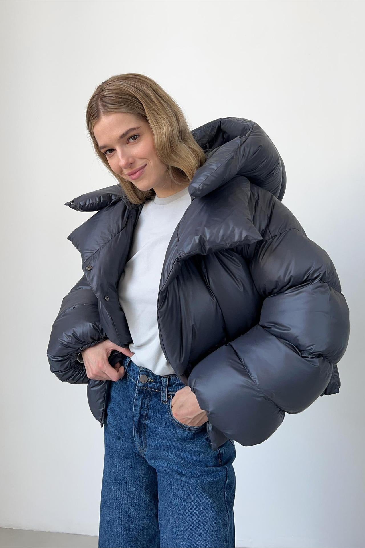 Short Hooded Puffer Jacket image 22