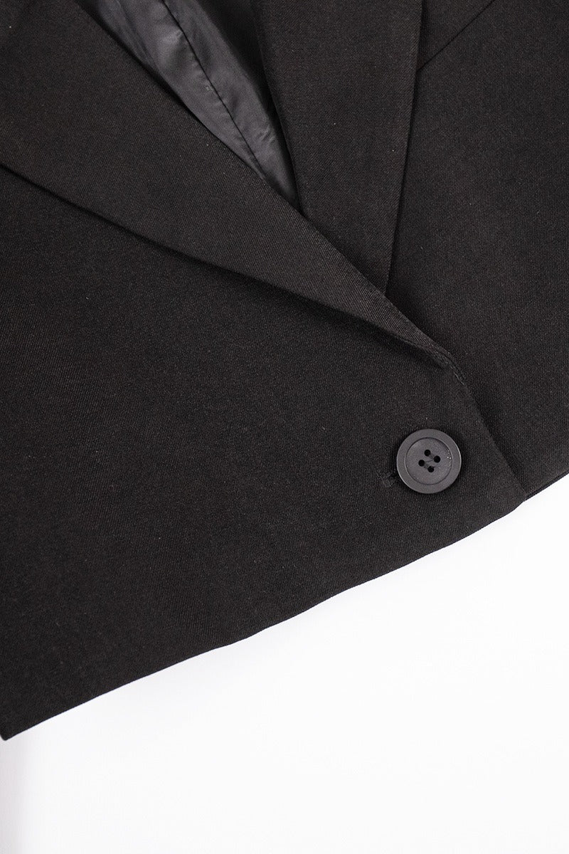 Mini Skirt with Lapel Blazer Two Piece Set image 15