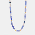 Belle Bead Necklace detail view styled for Avrienne