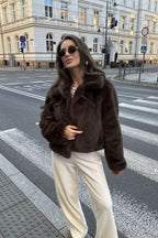 High Street Faux Fur Collar Coat image 1