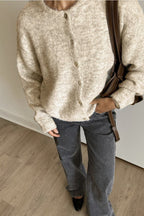 Solid Color Wool Blend Cardigan image 5