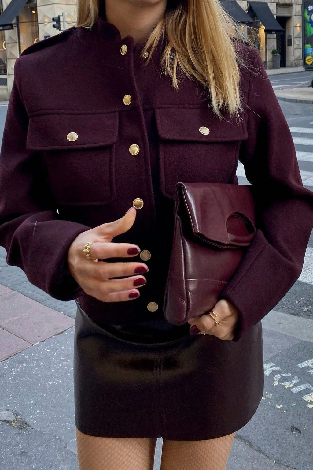 Cropped Retro Buttoned Jacket image 7