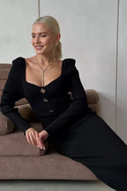 Sexy Knit High Waist Bodycon Midi Dress image 8