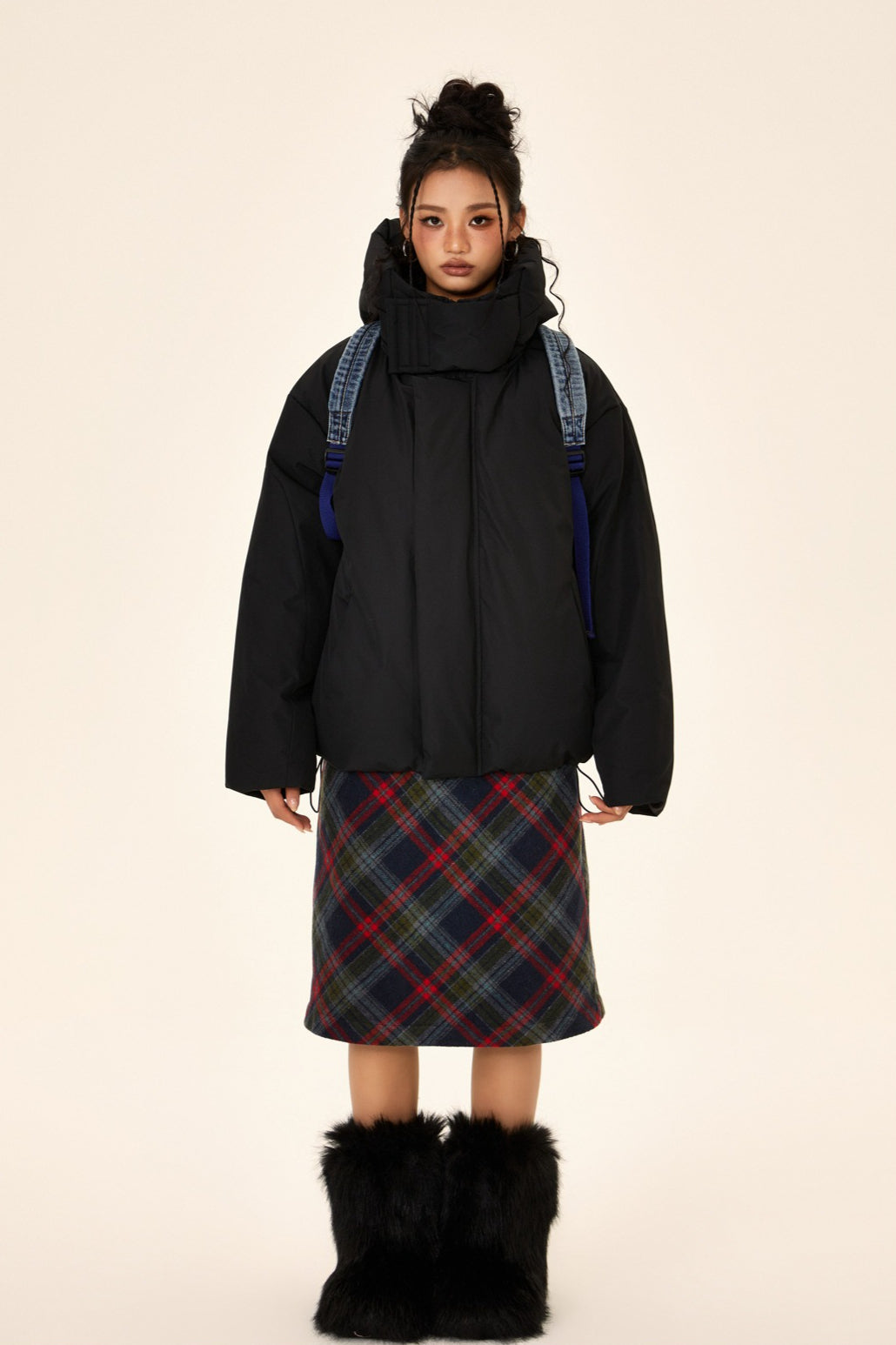 Unisex High Neck Puffer Jacket image 5