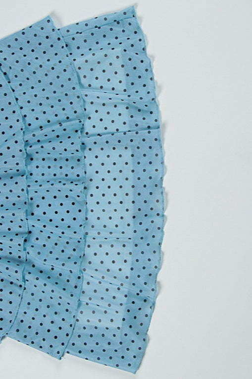 Sexy Bandeau Waist Polka Dot Mesh Bow Mini Dress image 6