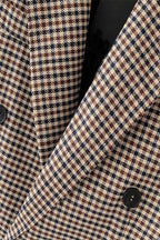 Checkered Office Long Sleeve Blazer image 3